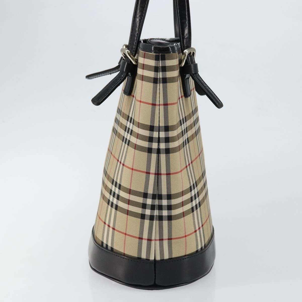 Burberry Burberry Nova Check Tote Canvas and Leather Size ONE SIZE - 4 Thumbnail