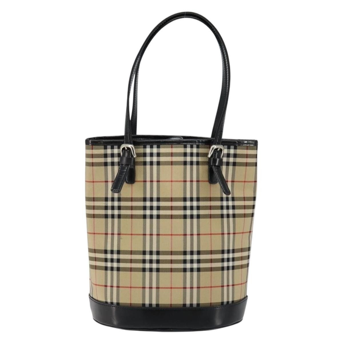 Burberry Burberry Nova Check Tote Canvas and Leather Size ONE SIZE - 2 Thumbnail