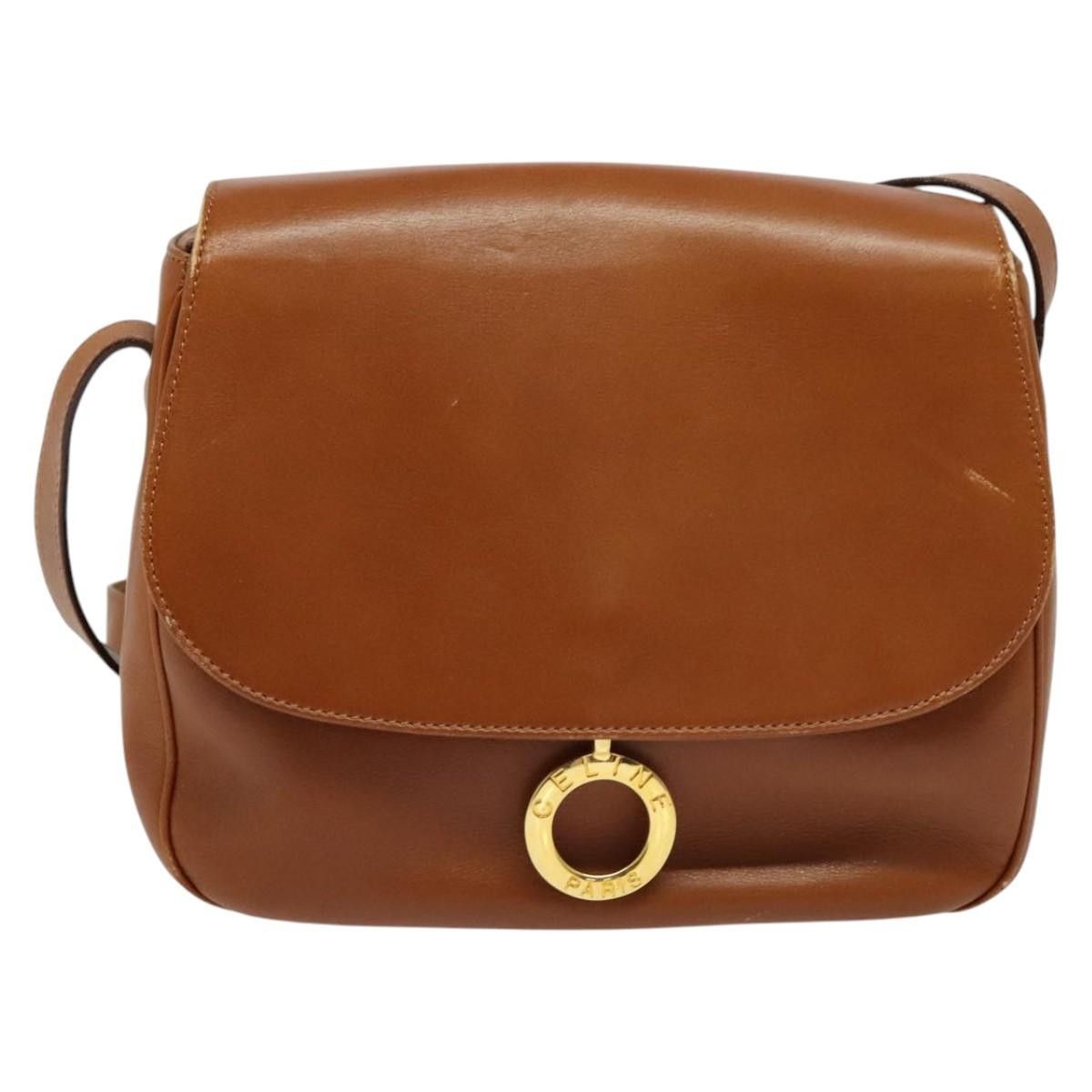 Celine Celine Vintage Circle Logo Crossbody Bag Leather Size ONE SIZE - 18 Thumbnail