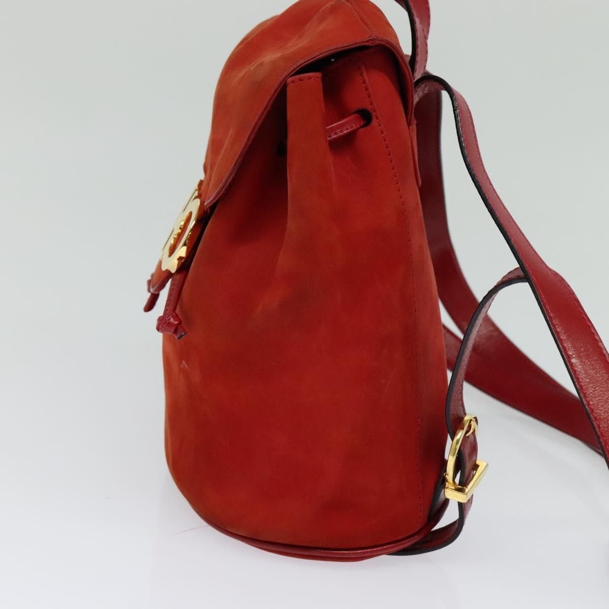 Salvatore Ferragamo Salvatore Ferragamo Gancini Backpack Suede Size ONE SIZE - 3 Thumbnail