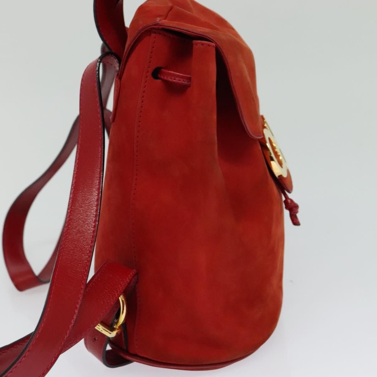 Salvatore Ferragamo Salvatore Ferragamo Gancini Backpack Suede Size ONE SIZE - 4 Thumbnail