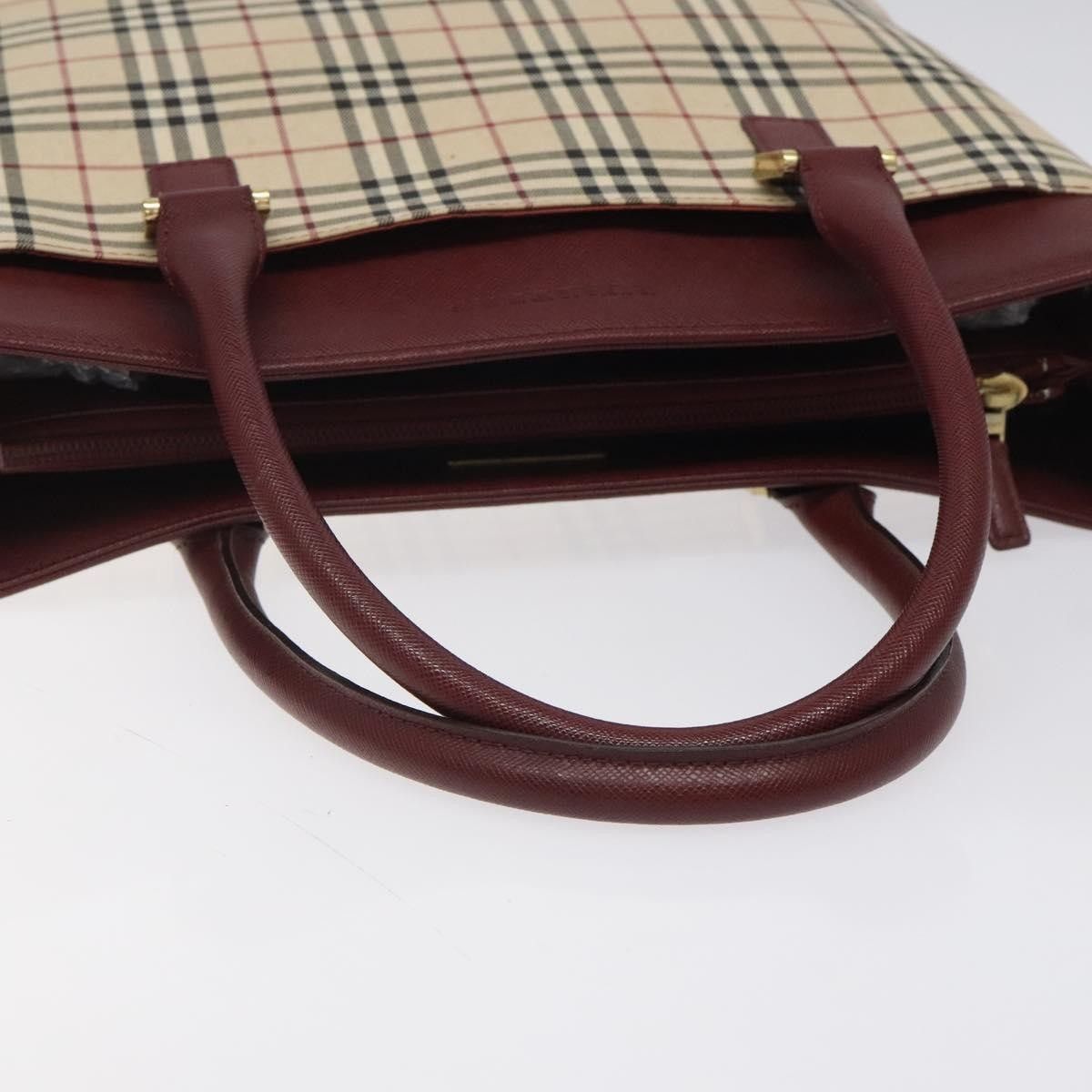 Burberry Burberry Nova Check Tote Canvas and Leather Size ONE SIZE - 7 Thumbnail