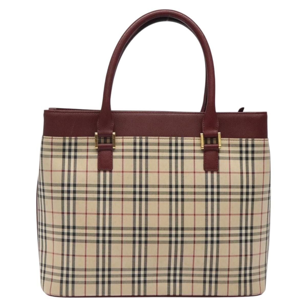 Burberry Burberry Nova Check Tote Canvas and Leather Size ONE SIZE - 2 Thumbnail
