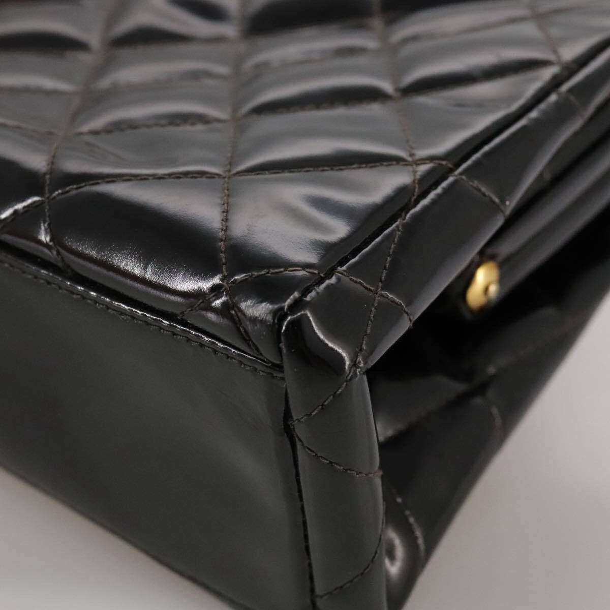 Chanel Chanel Vintage Chain Frame Bag Quilted Patent Size ONE SIZE - 12 Thumbnail