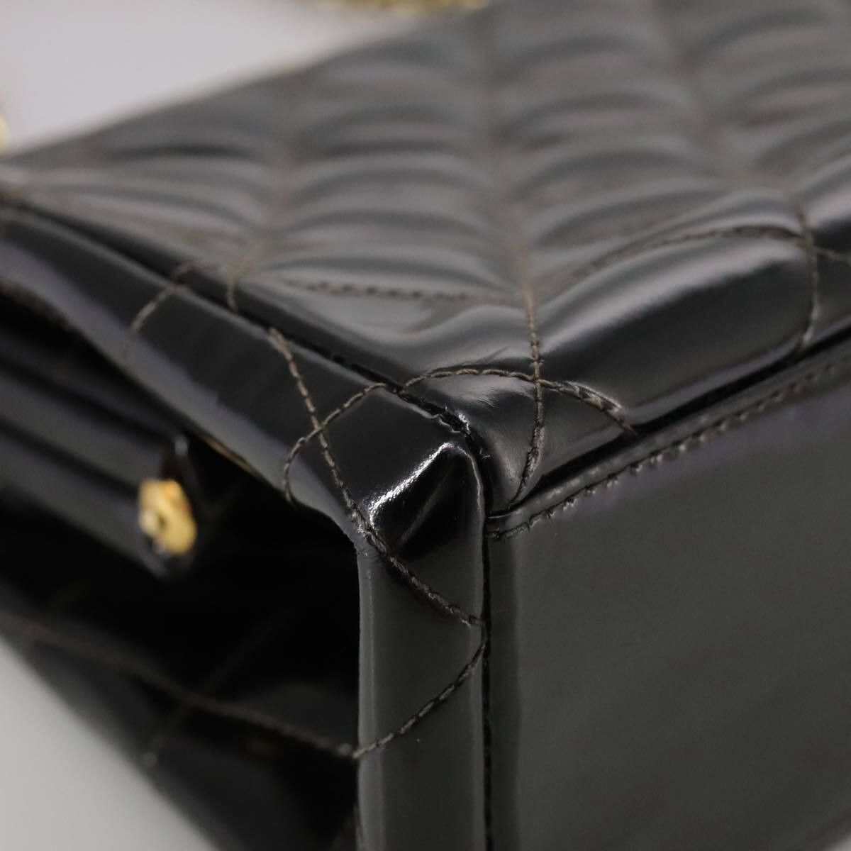 Chanel Chanel Vintage Chain Frame Bag Quilted Patent Size ONE SIZE - 9 Thumbnail