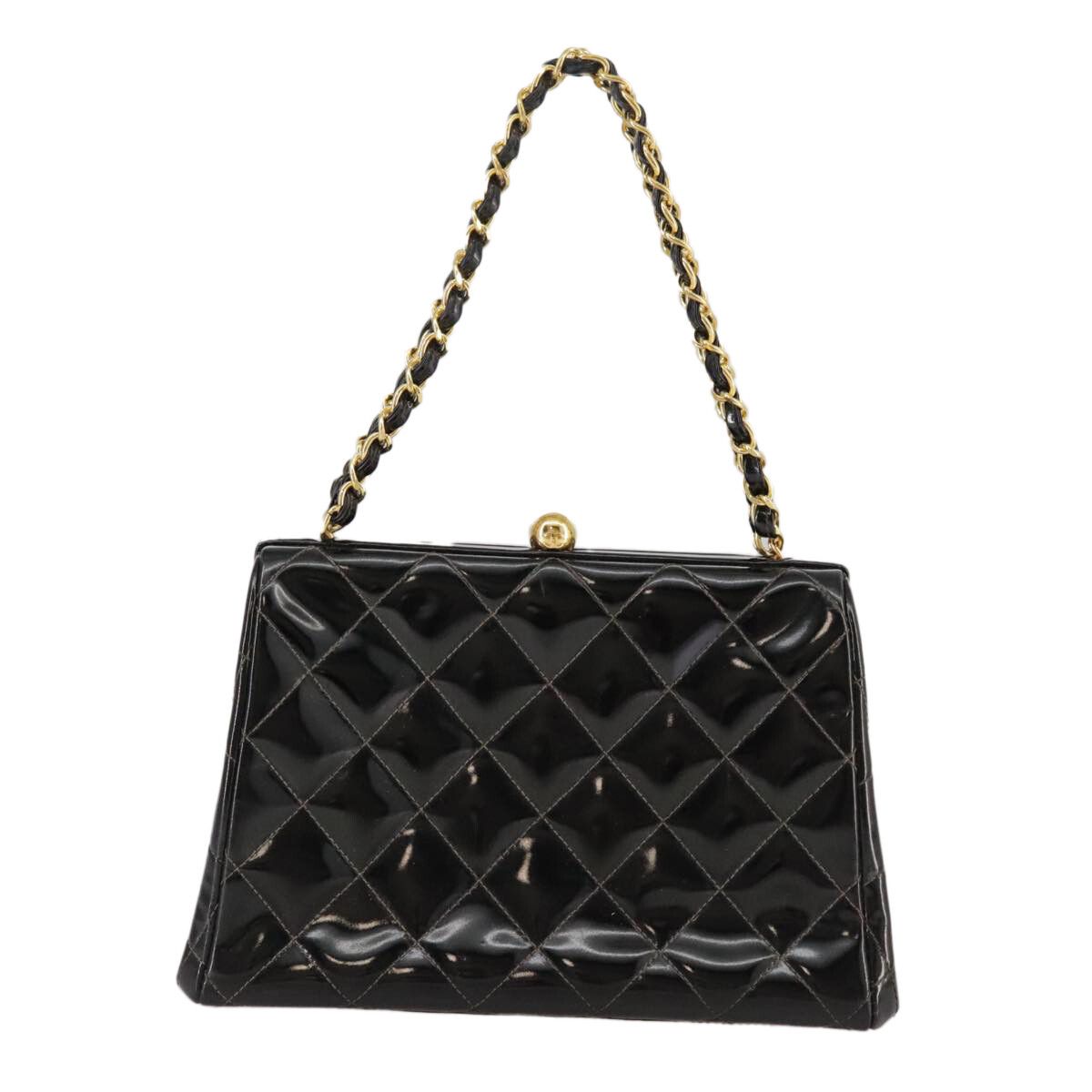 Chanel Chanel Vintage Chain Frame Bag Quilted Patent Size ONE SIZE - 2 Thumbnail