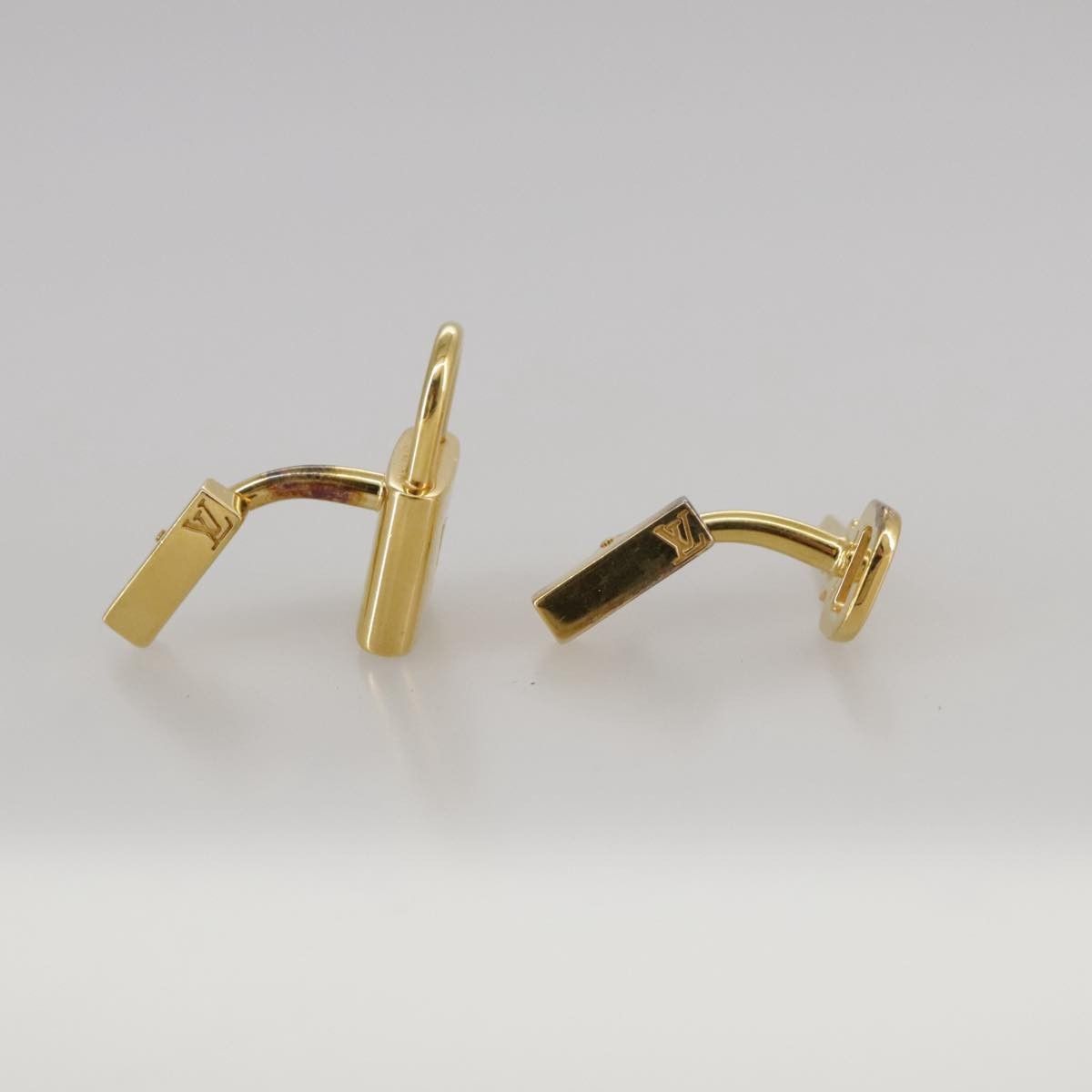Louis Vuitton Louis Vuitton Padlock and Key Logo Cufflinks Silver Size ONE SIZE - 4 Thumbnail