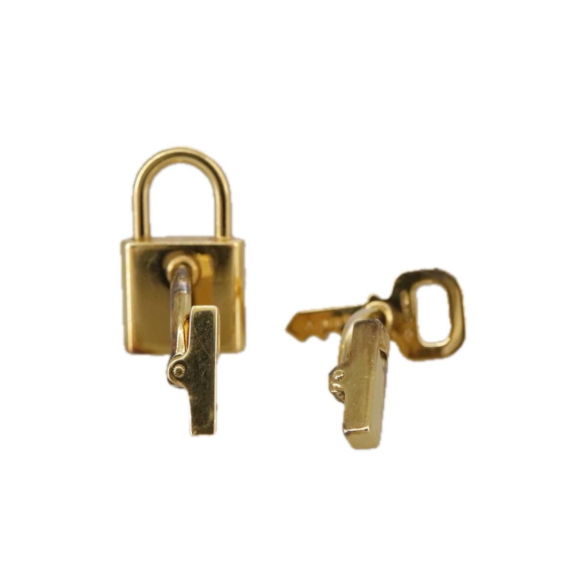 Louis Vuitton Louis Vuitton Padlock and Key Logo Cufflinks Silver Size ONE SIZE - 2 Thumbnail