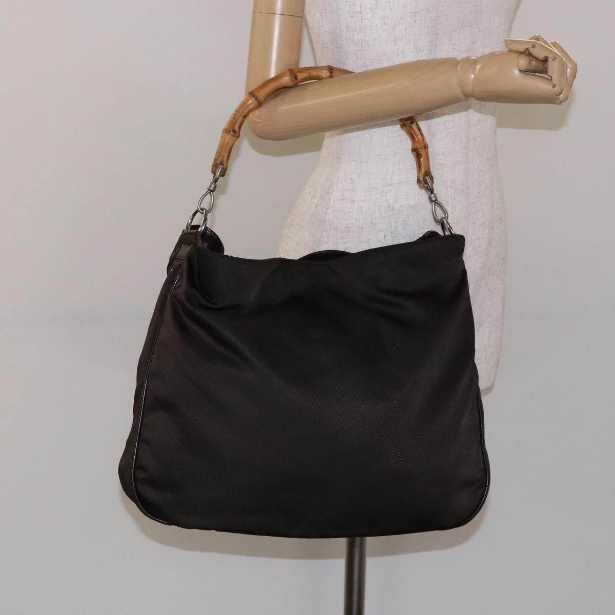 Gucci Gucci Vintage Bamboo Shoulder Bag Nylon Size ONE SIZE - 12 Thumbnail
