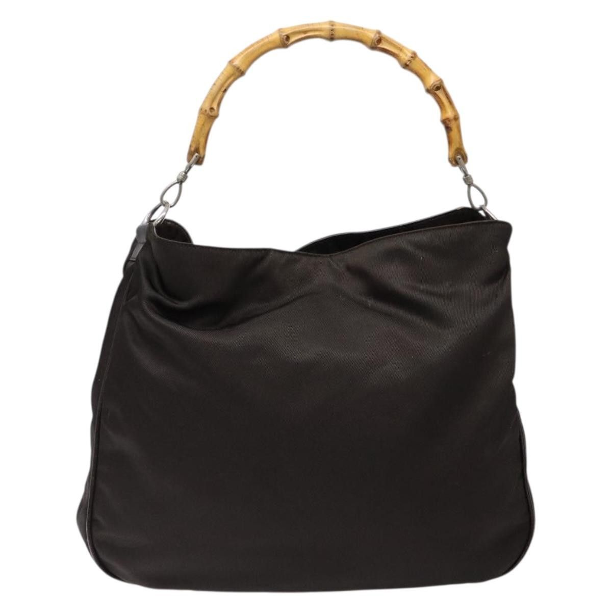 Gucci Gucci Vintage Bamboo Shoulder Bag Nylon Size ONE SIZE - 17 Thumbnail