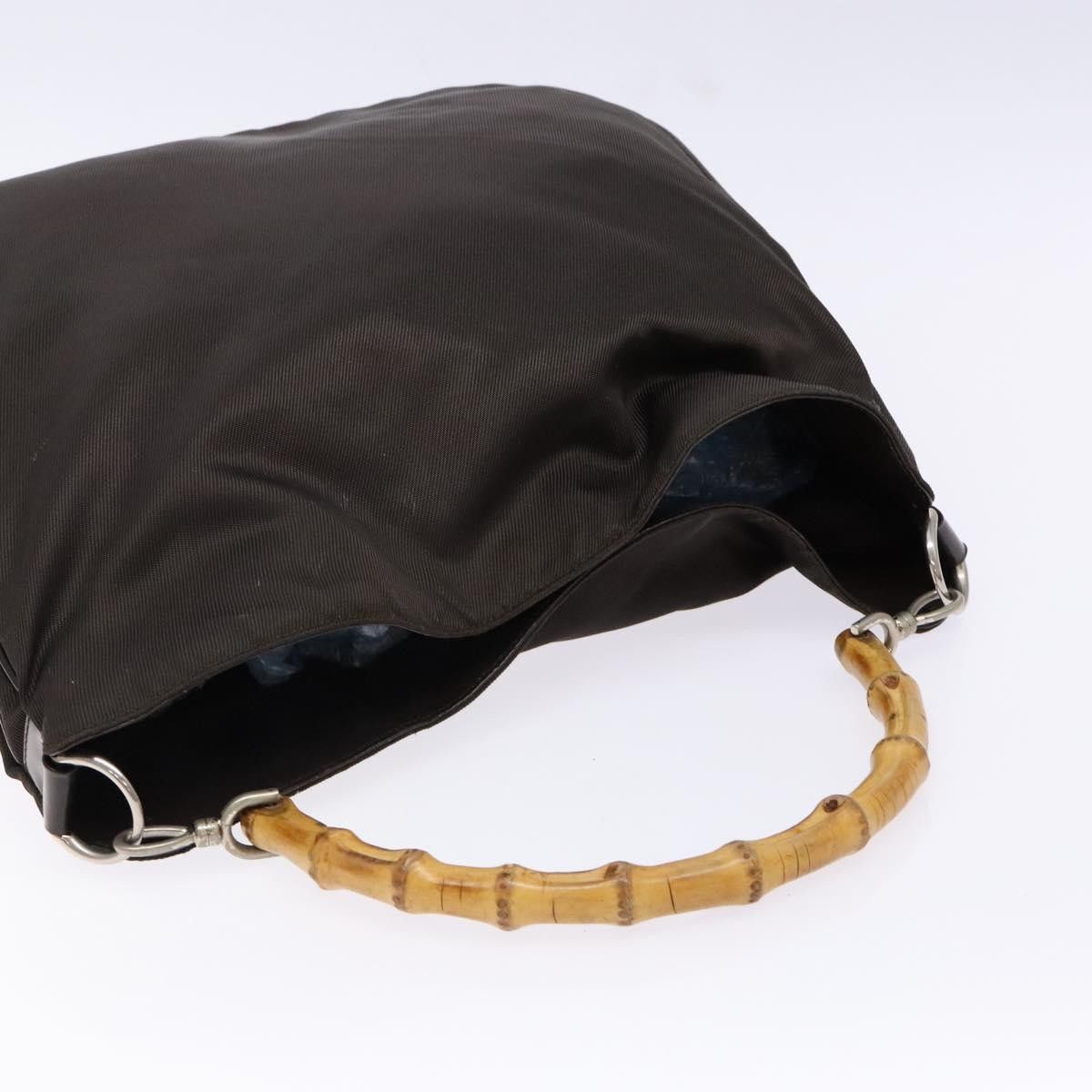 Gucci Gucci Vintage Bamboo Shoulder Bag Nylon Size ONE SIZE - 14 Thumbnail