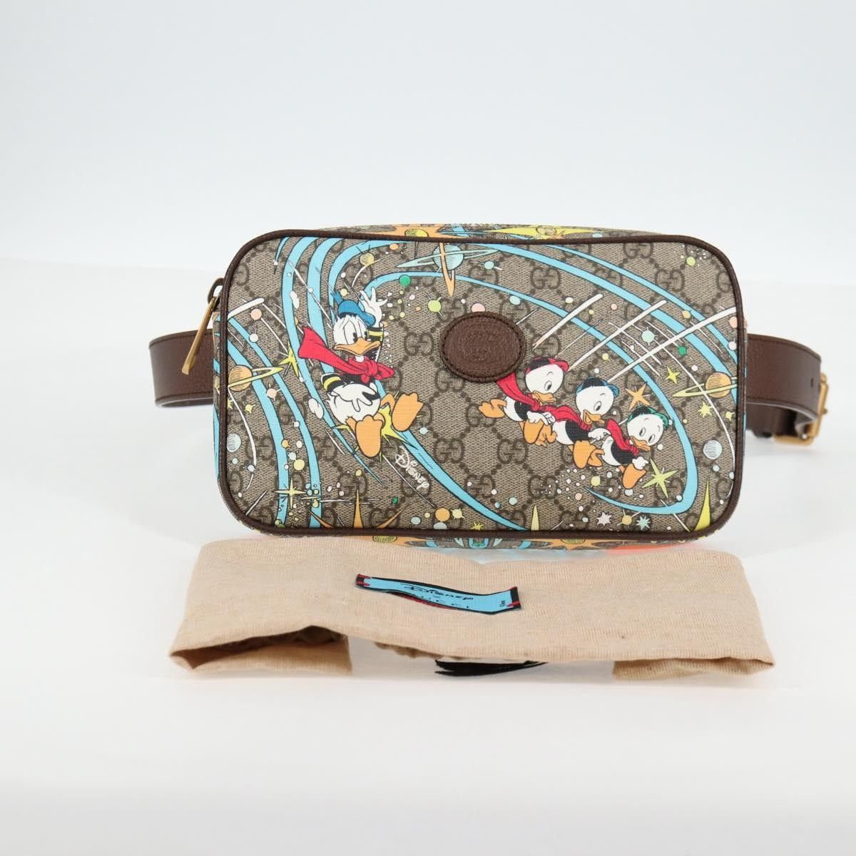 Gucci Gucci Disney Donald Duck Belt Bag Printed GG Coated Canvas Size ONE SIZE - 14 Thumbnail