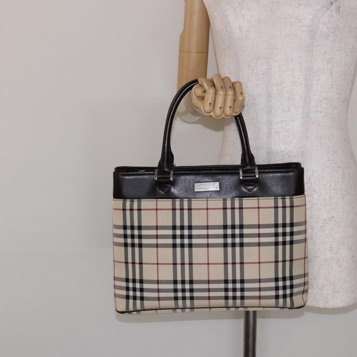 Burberry Burberry Nova Check Tote Canvas and Leather Size ONE SIZE - 12 Thumbnail