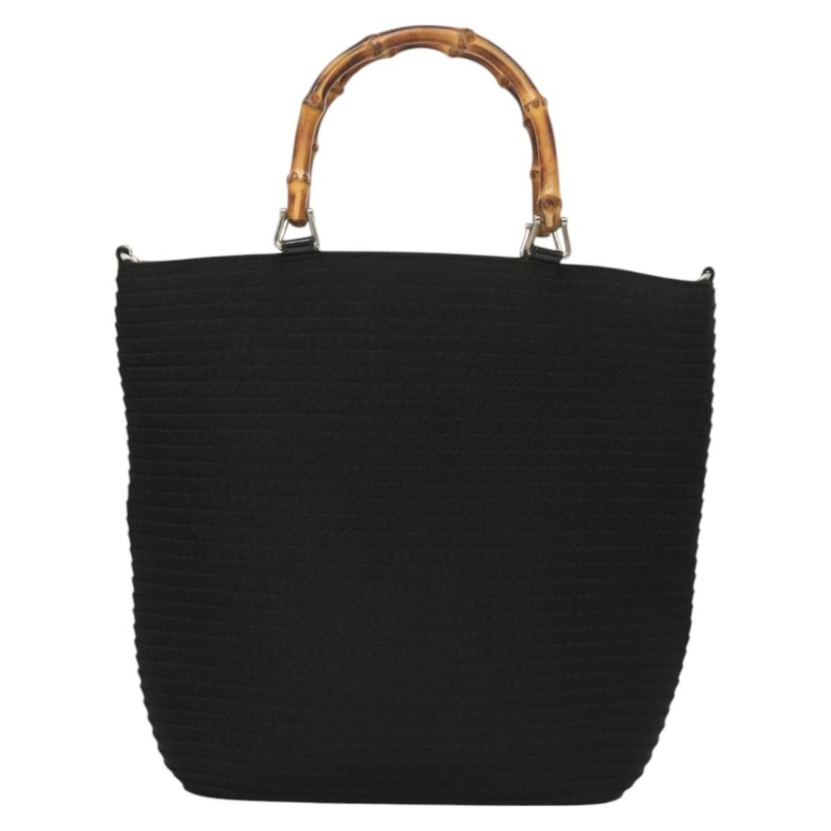 Gucci Gucci Vintage Bamboo Handle Bag Nylon Size ONE SIZE - 18 Thumbnail