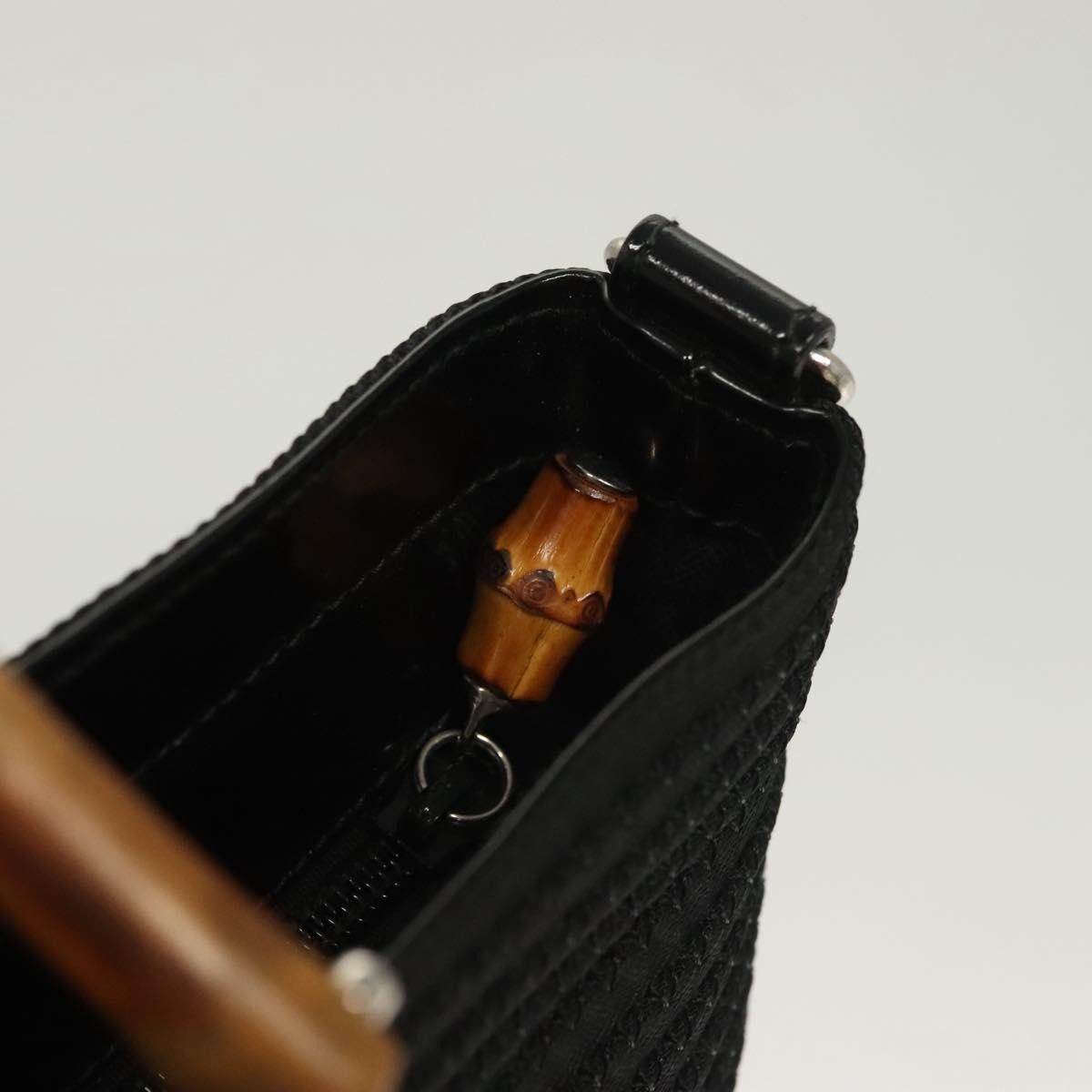 Gucci Gucci Vintage Bamboo Handle Bag Nylon Size ONE SIZE - 13 Thumbnail