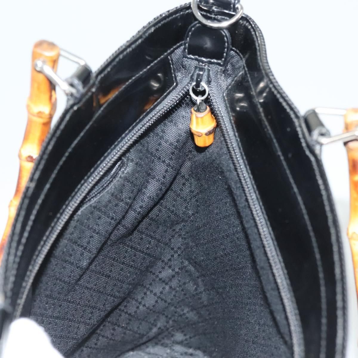 Gucci Gucci Vintage Bamboo Handle Bag Nylon Size ONE SIZE - 19 Thumbnail