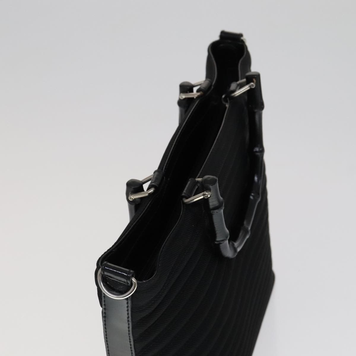 Gucci Gucci Vintage Bamboo Handle Bag Nylon Size ONE SIZE - 17 Thumbnail