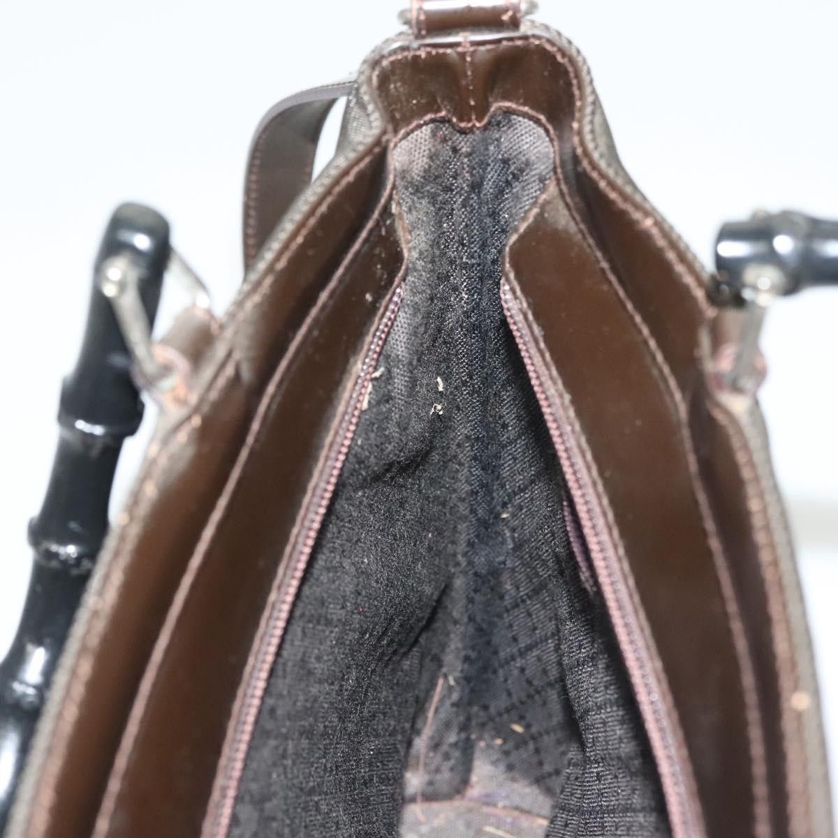 Gucci Gucci Vintage Bamboo Handle Bag Nylon Size ONE SIZE - 22 Thumbnail