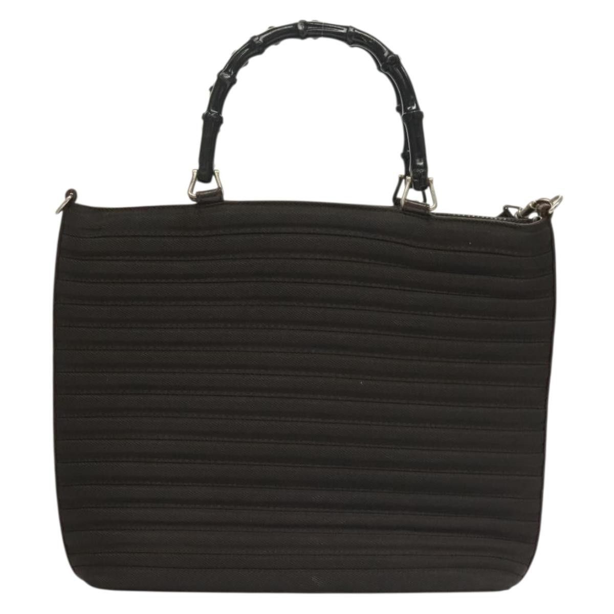 Gucci Gucci Vintage Bamboo Handle Bag Nylon Size ONE SIZE - 18 Thumbnail