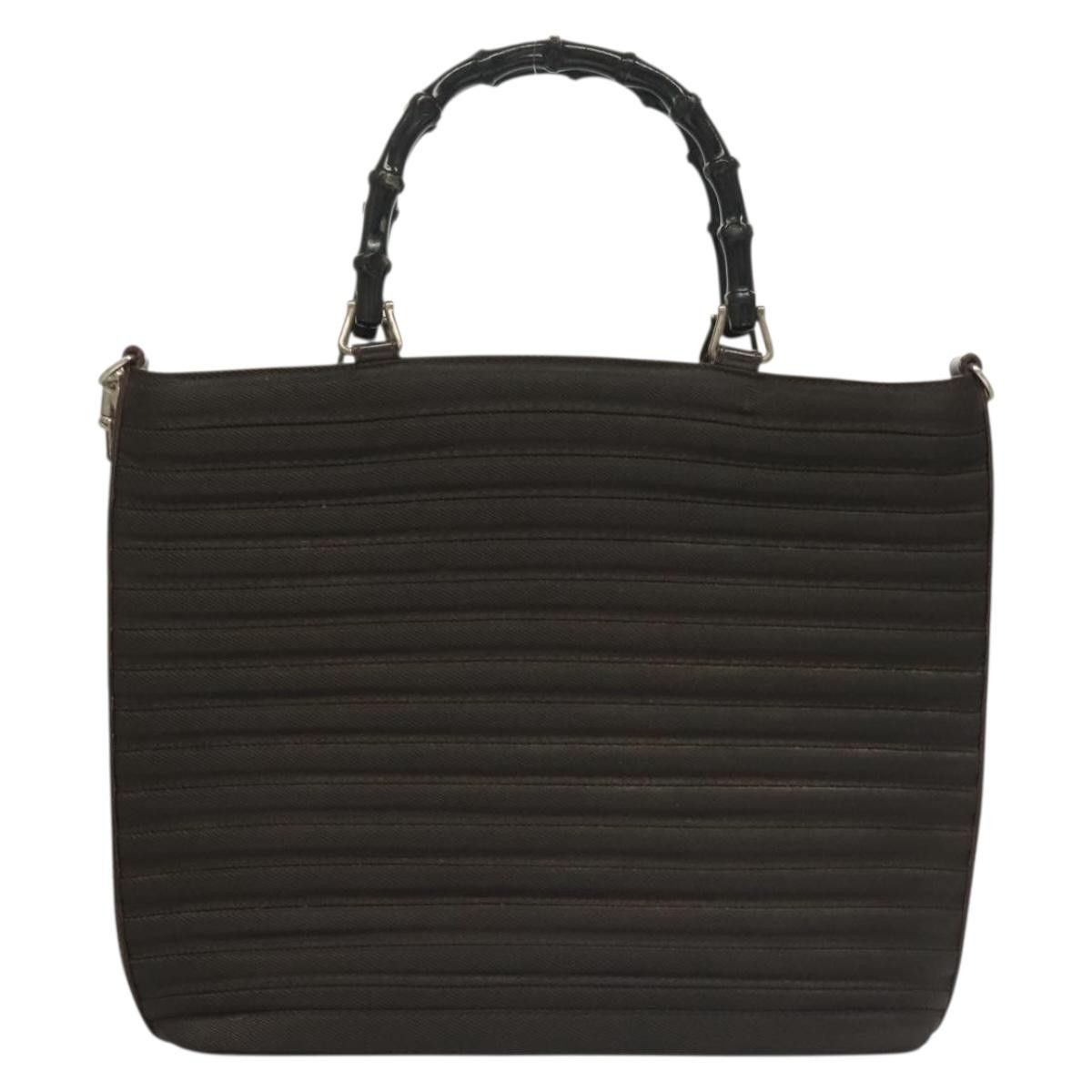 Gucci Gucci Vintage Bamboo Handle Bag Nylon Size ONE SIZE - 2 Thumbnail