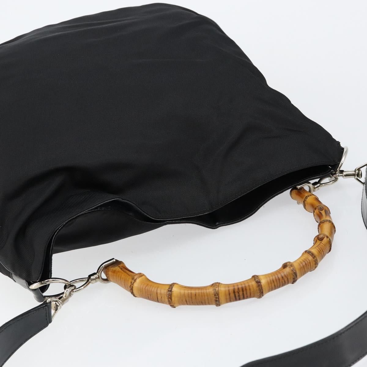 Gucci Gucci Vintage Bamboo Handle Open Hobo Nylon Size ONE SIZE - 15 Thumbnail