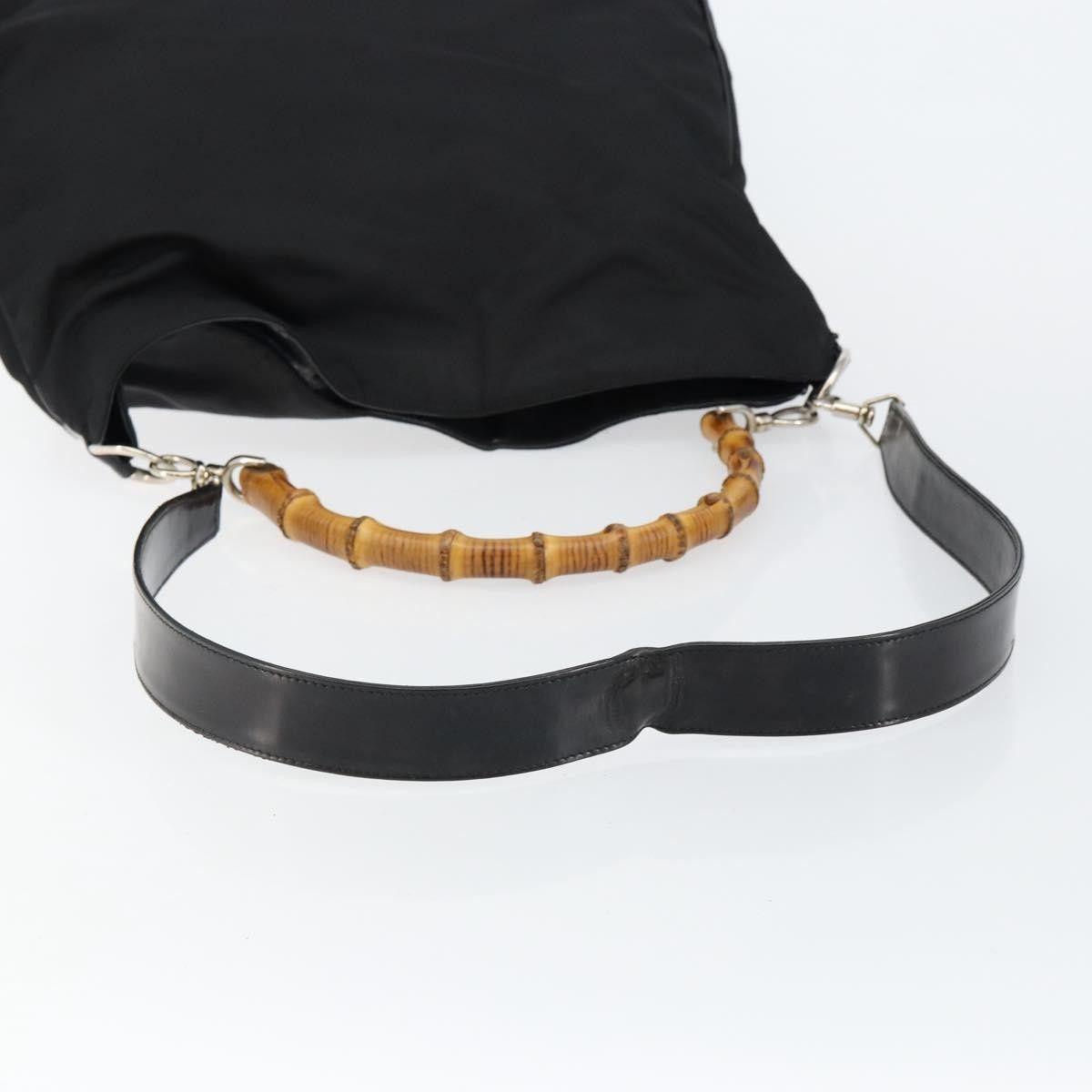 Gucci Gucci Vintage Bamboo Handle Open Hobo Nylon Size ONE SIZE - 13 Thumbnail