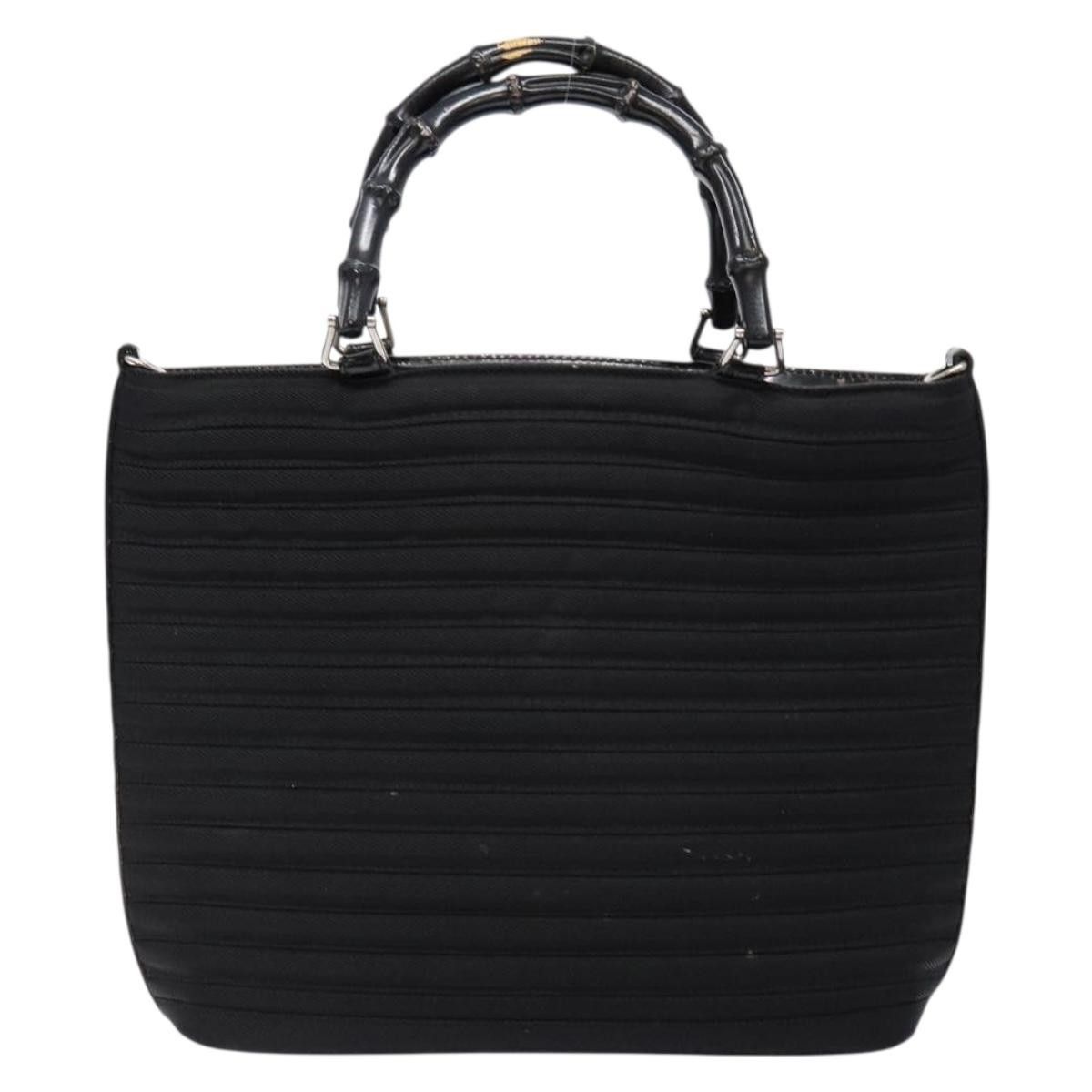 Gucci Gucci Vintage Bamboo Handle Nylon Size ONE SIZE - 2 Thumbnail