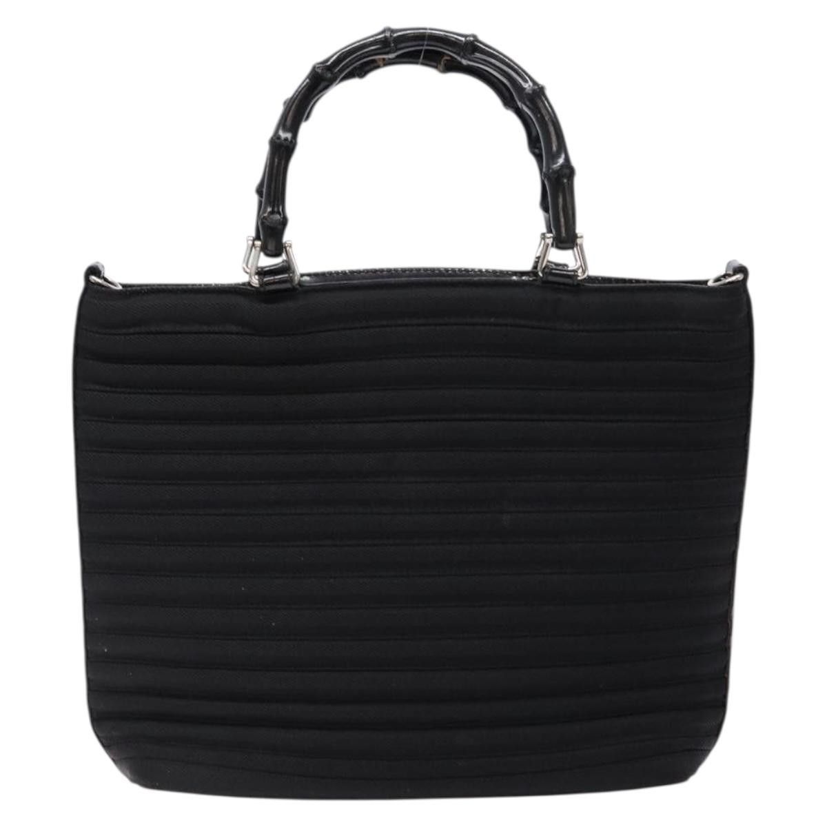 Gucci Gucci Vintage Bamboo Handle Nylon Size ONE SIZE - 18 Thumbnail