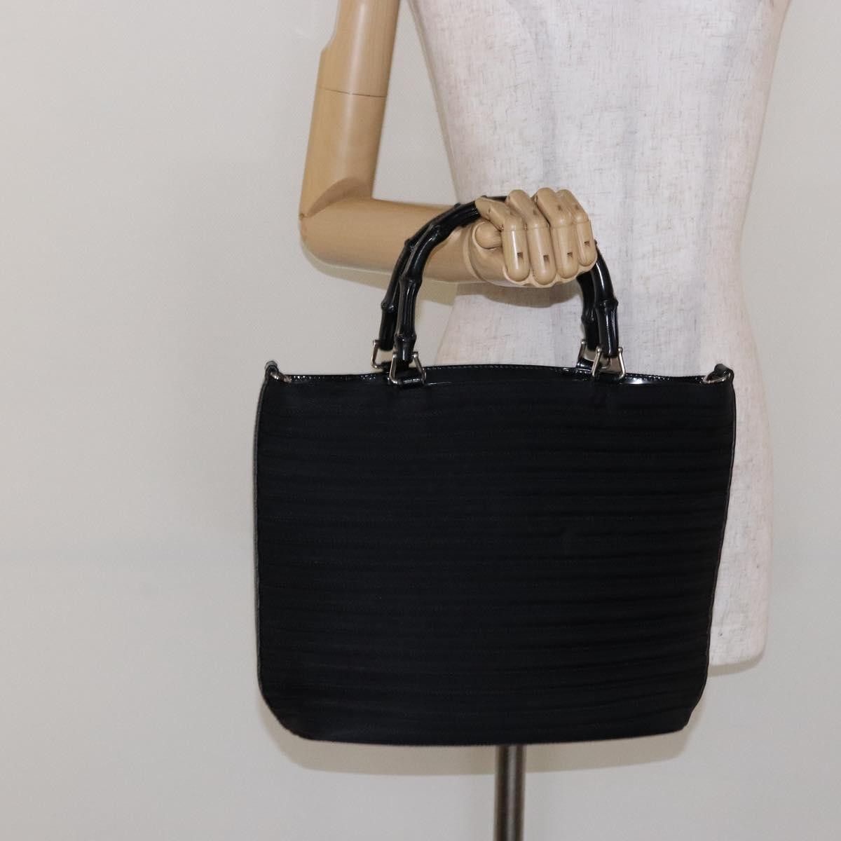 Gucci Gucci Vintage Bamboo Handle Nylon Size ONE SIZE - 14 Thumbnail
