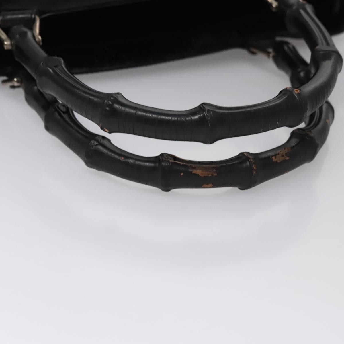 Gucci Gucci Vintage Bamboo Handle Bag Nylon Size ONE SIZE - 8 Thumbnail