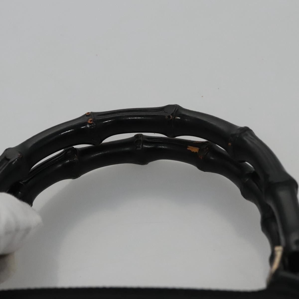 Gucci Gucci Vintage Bamboo Handle Bag Nylon Size ONE SIZE - 17 Thumbnail