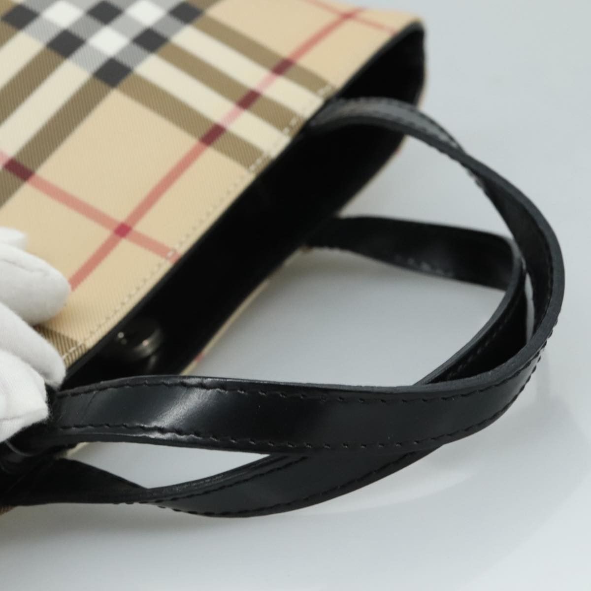 Burberry Burberry Top Handle Tote Nova Check Canvas Size ONE SIZE - 8 Thumbnail
