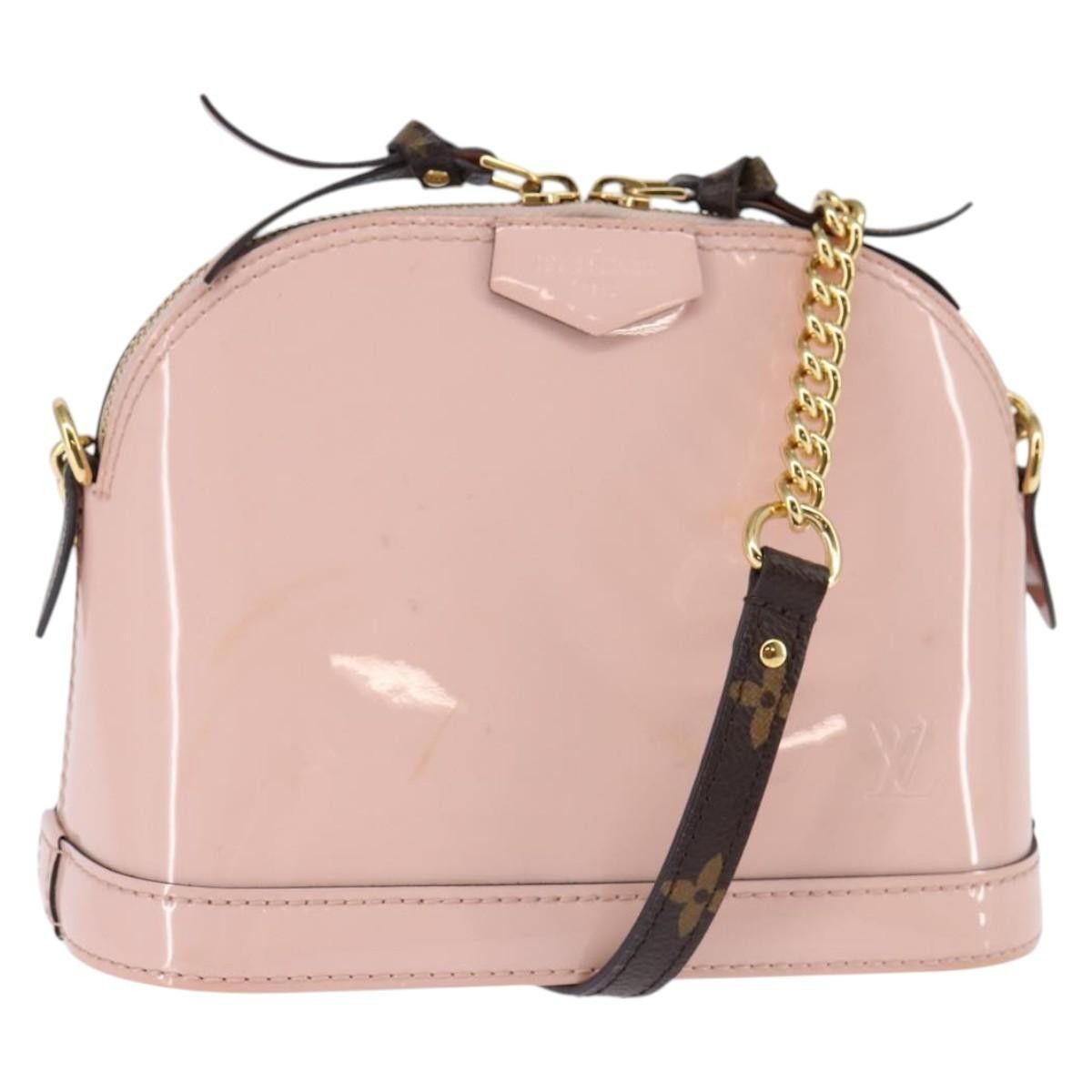 Louis Vuitton Louis Vuitton Alma Chain Handbag Vernis with Monogram Canvas Size ONE SIZE - 14 Thumbnail