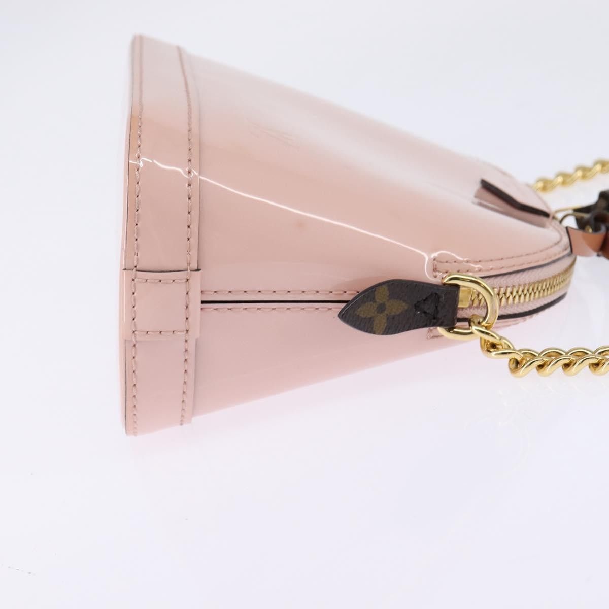 Louis Vuitton Louis Vuitton Alma Chain Handbag Vernis with Monogram Canvas Size ONE SIZE - 4 Thumbnail