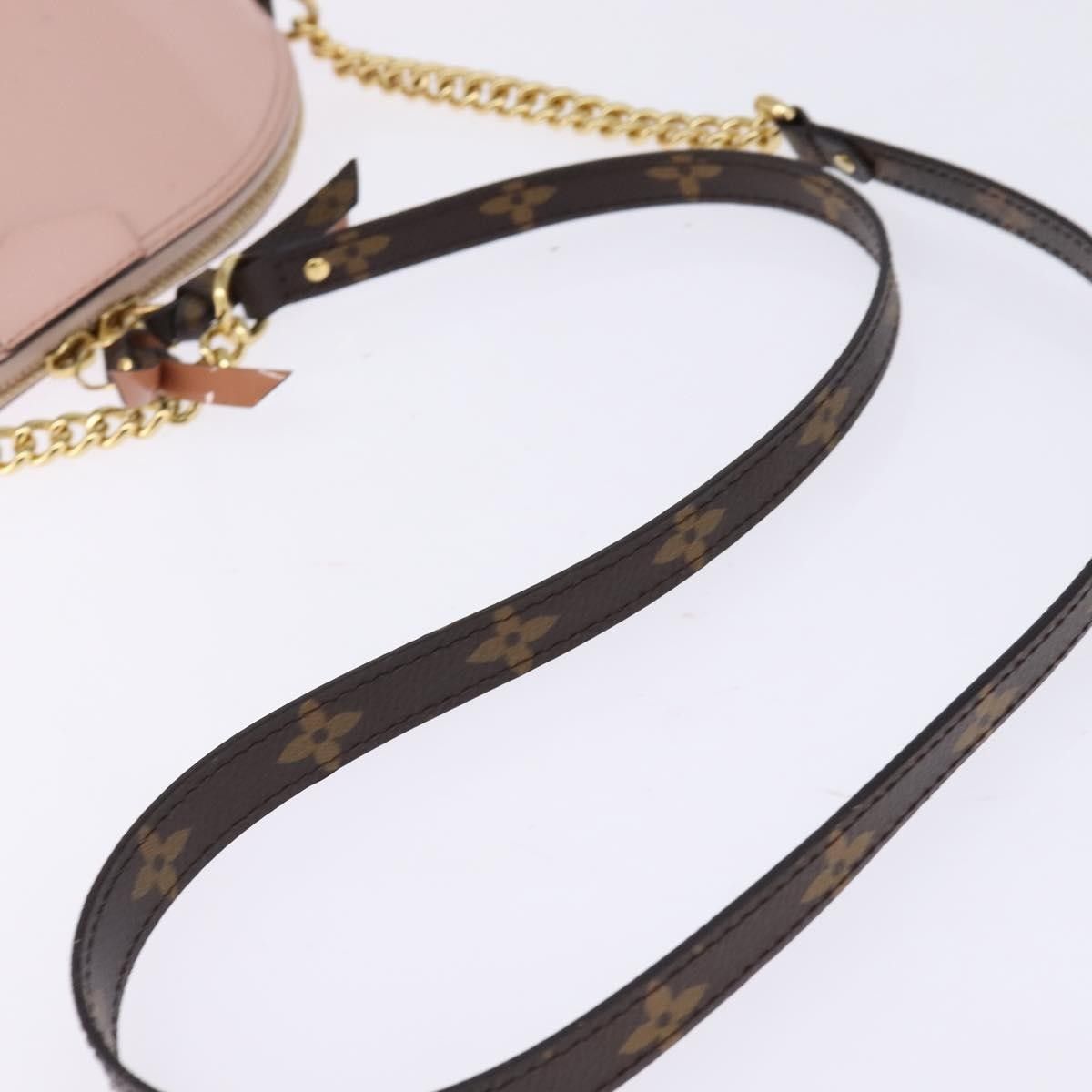 Louis Vuitton Louis Vuitton Alma Chain Handbag Vernis with Monogram Canvas Size ONE SIZE - 16 Thumbnail