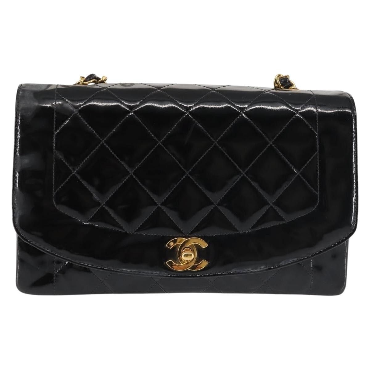 Chanel Chanel Vintage Diana Flap Bag Quilted Patent Size ONE SIZE - 19 Thumbnail