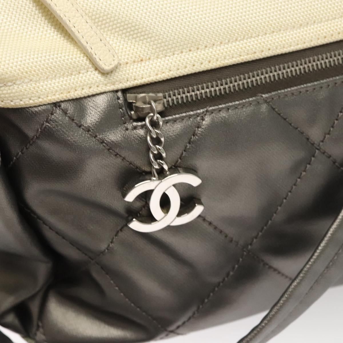 Chanel Chanel Biarritz Hobo Quilted Coated Canvas Size ONE SIZE - 13 Thumbnail
