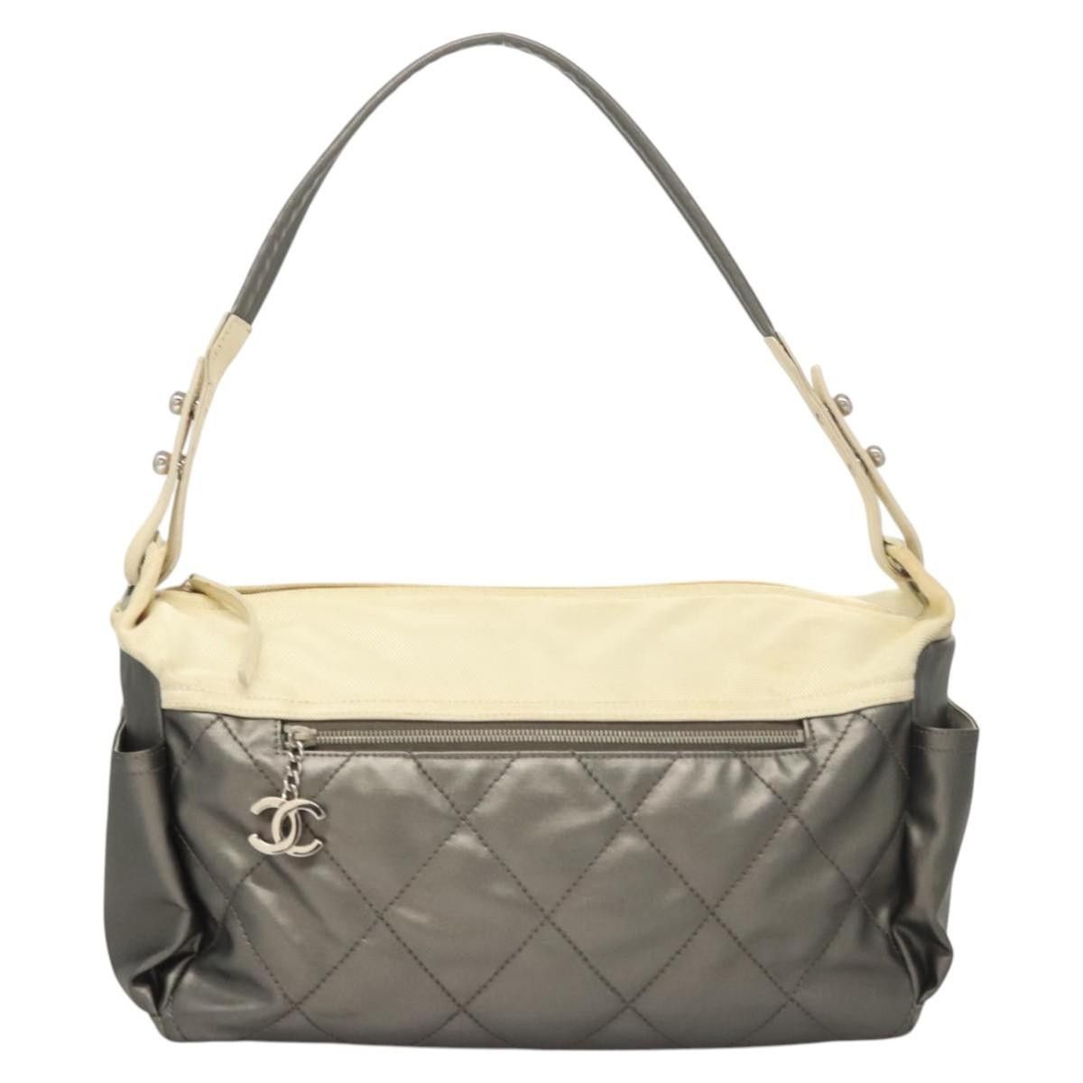 Chanel Chanel Biarritz Hobo Quilted Coated Canvas Size ONE SIZE - 19 Thumbnail