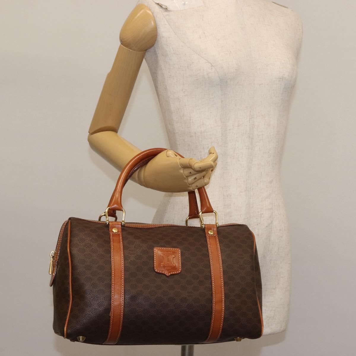 Celine Celine Vintage Boston Bag Macadam Coated Canvas Size ONE SIZE - 13 Thumbnail