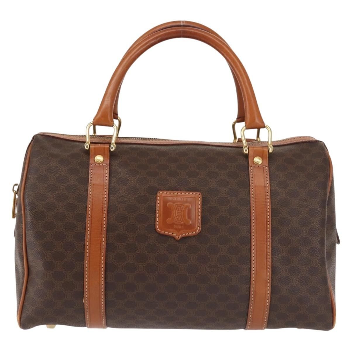 Celine Celine Vintage Boston Bag Macadam Coated Canvas Size ONE SIZE - 18 Thumbnail