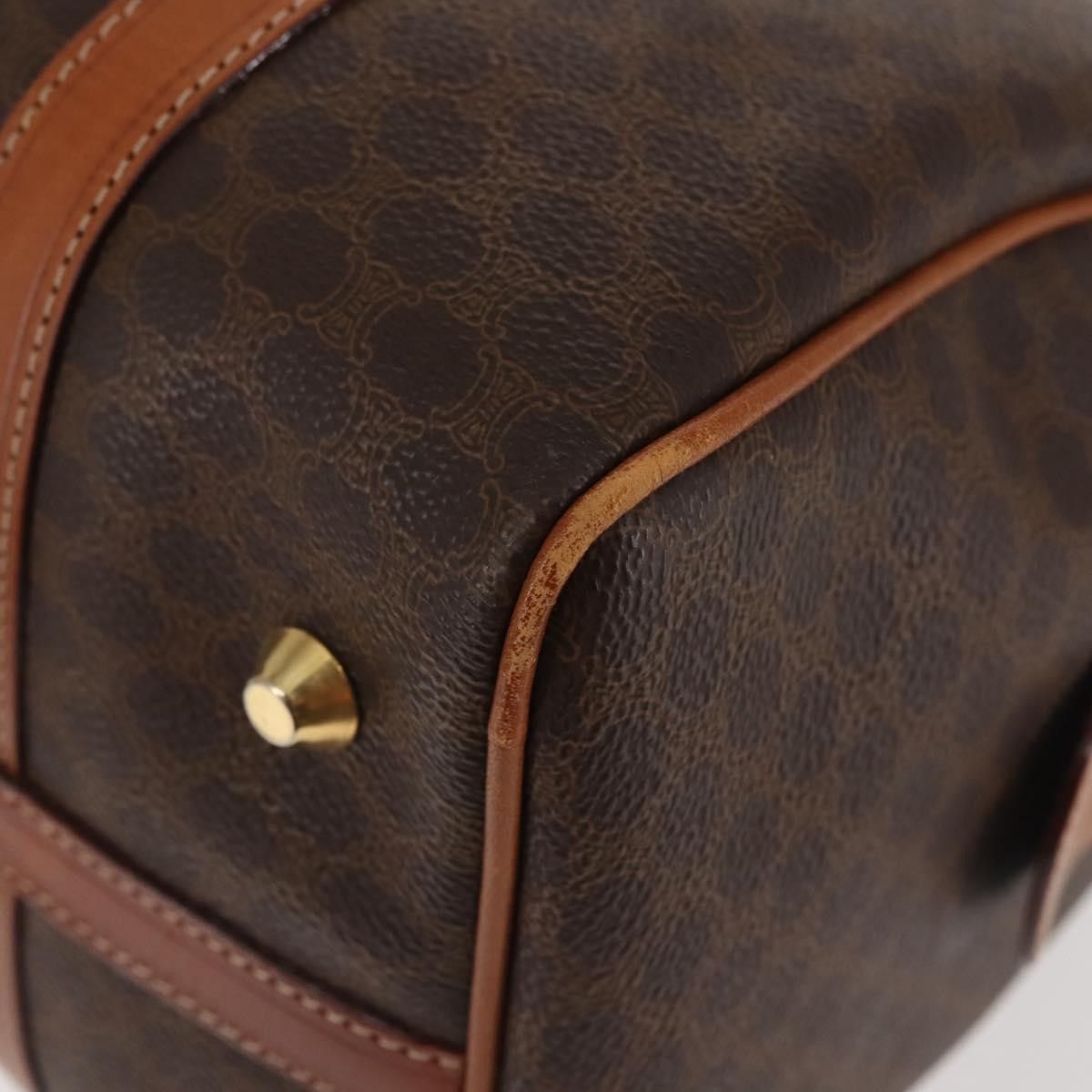 Celine Celine Vintage Boston Bag Macadam Coated Canvas Size ONE SIZE - 9 Thumbnail