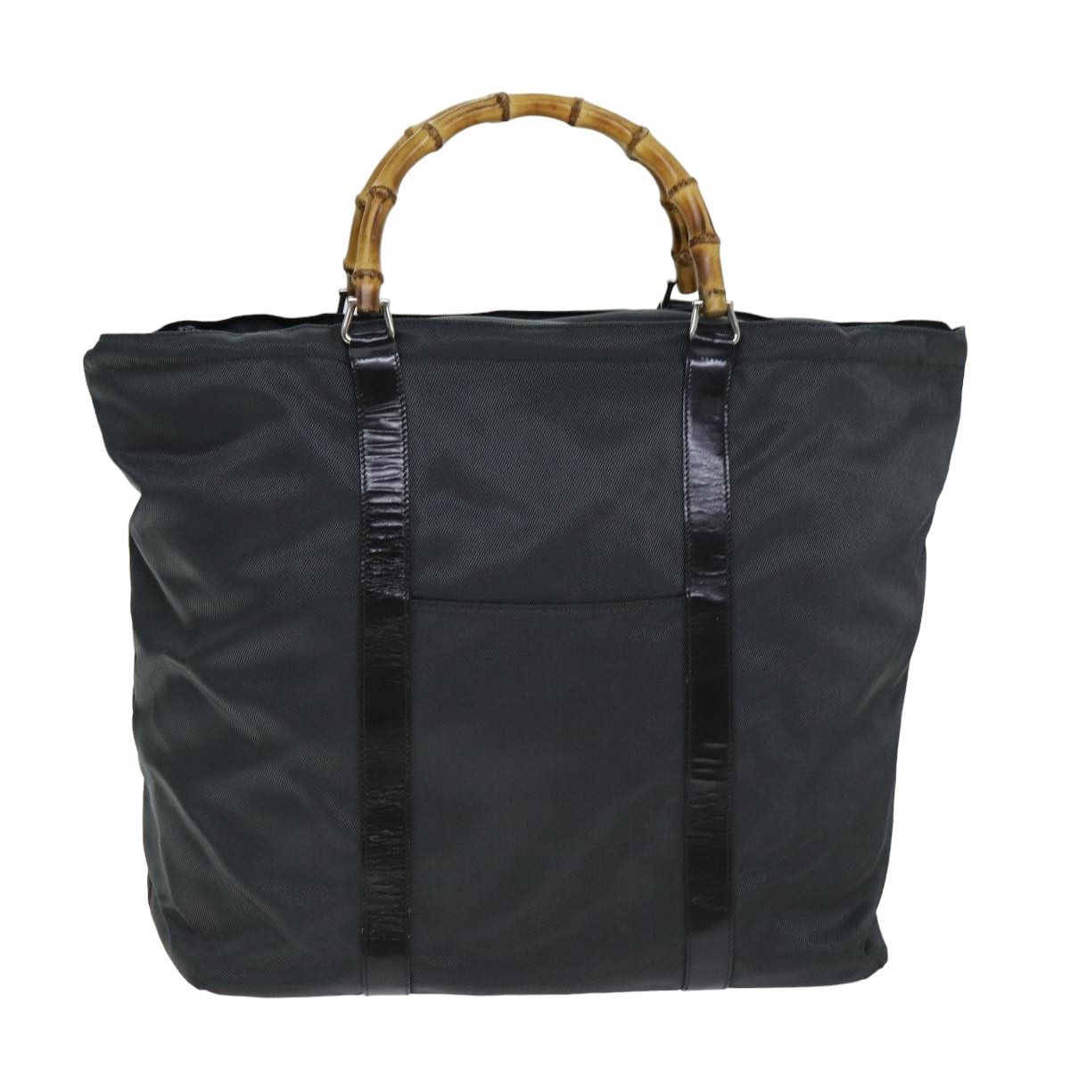 Gucci Gucci Vintage Bamboo Handle Tote Nylon Size ONE SIZE - 2 Thumbnail