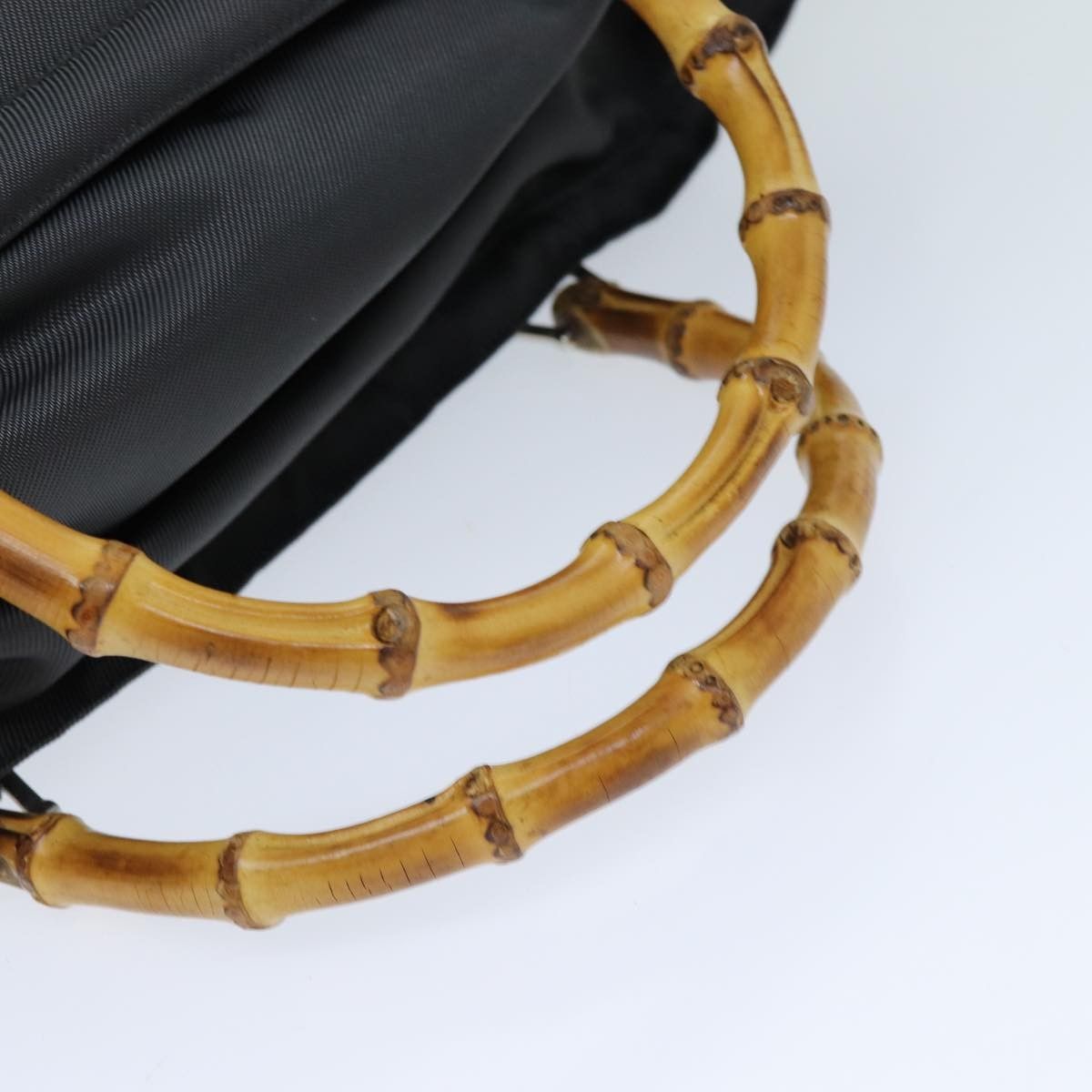 Gucci Gucci Vintage Bamboo Handle Tote Nylon Size ONE SIZE - 8 Thumbnail