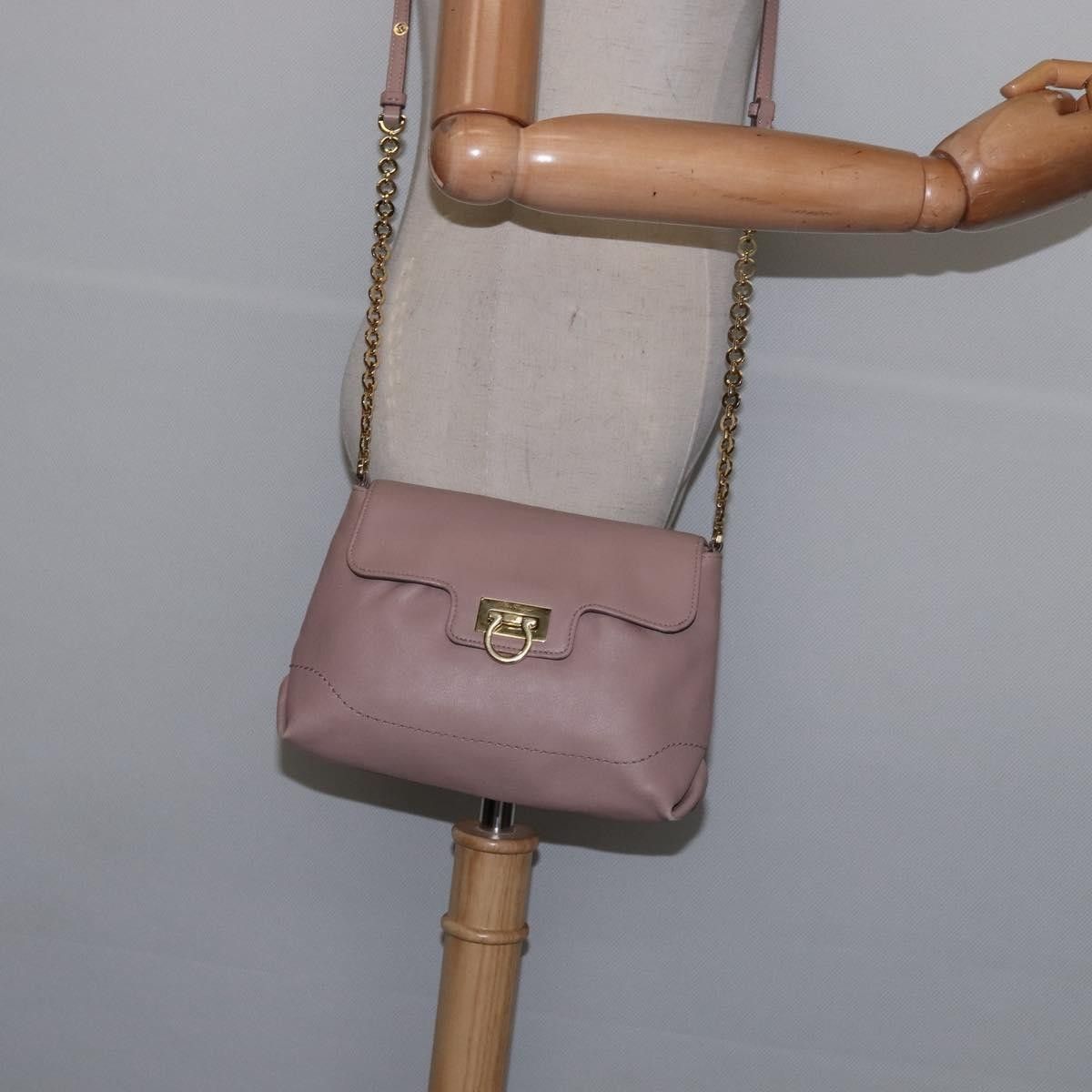 Salvatore Ferragamo Salvatore Ferragamo Gancini Shoulder Bag Leather Size ONE SIZE - 14 Thumbnail