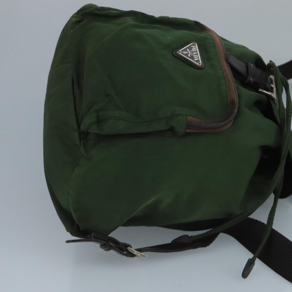 Prada Prada Front Pocket Buckle Backpack Nylon Size ONE SIZE - 3 Thumbnail