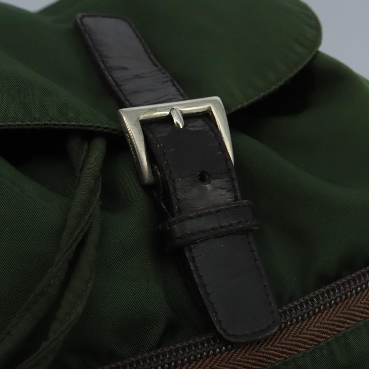 Prada Prada Front Pocket Buckle Backpack Nylon Size ONE SIZE - 13 Thumbnail