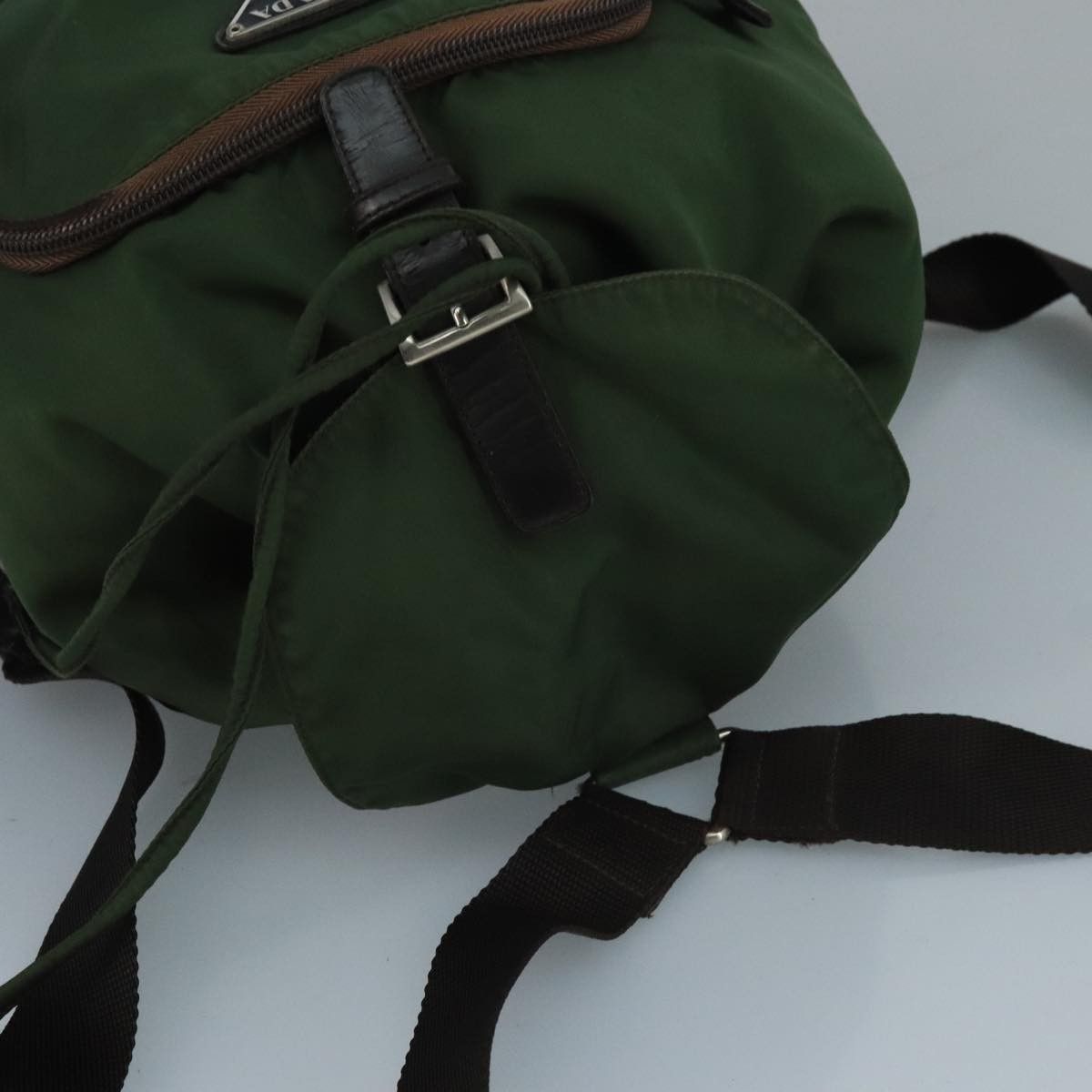 Prada Prada Front Pocket Buckle Backpack Nylon Size ONE SIZE - 14 Thumbnail