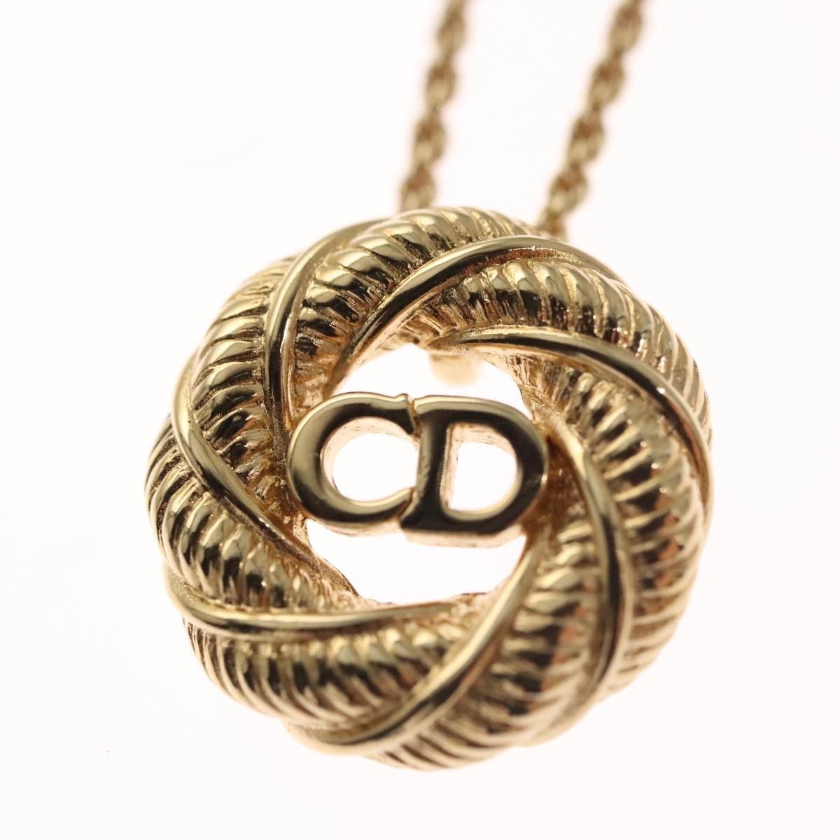 Dior Christian Dior CD Pendant Necklace Metal Size ONE SIZE - 2 Thumbnail