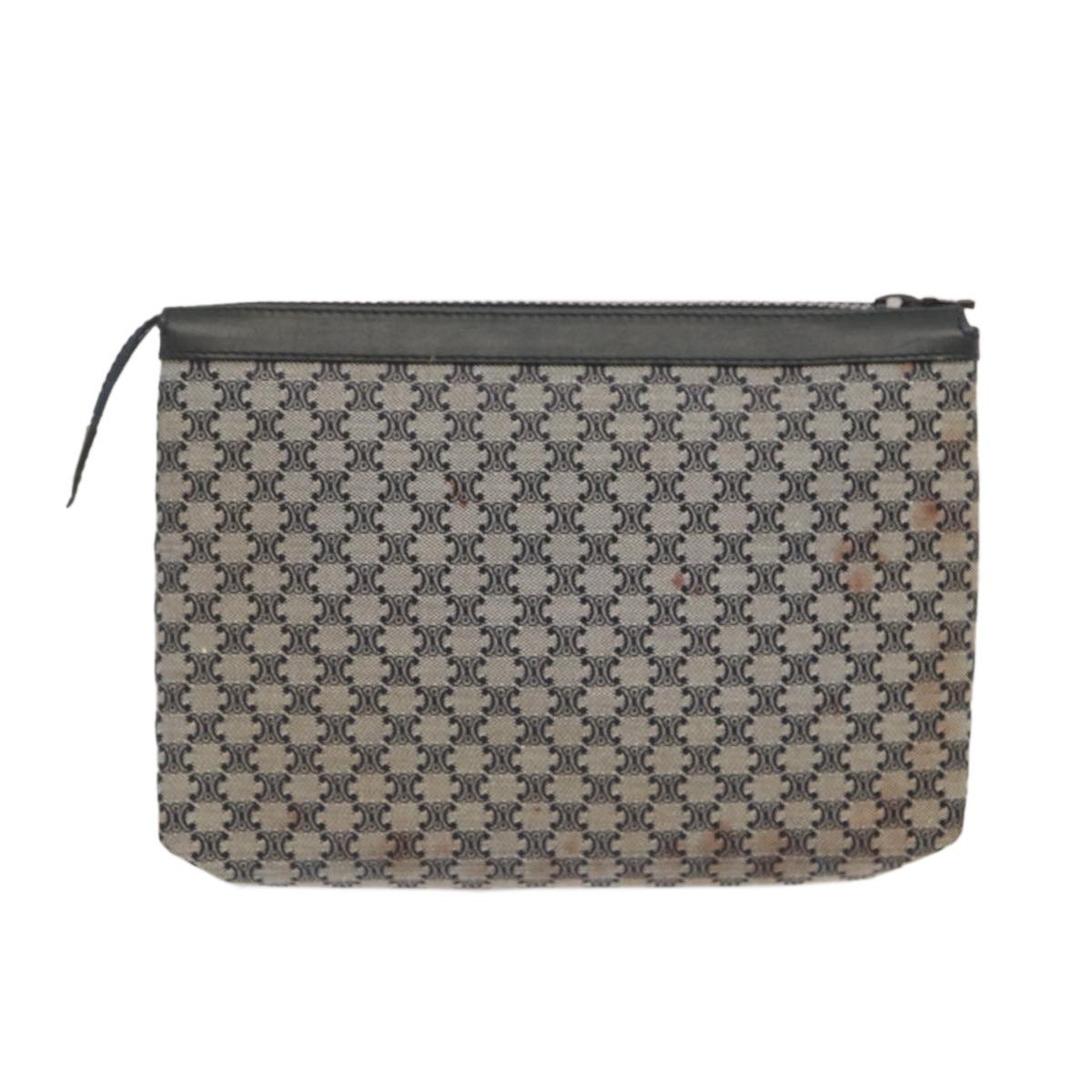 Celine Celine Macadam Pochette Canvas and Leather Size ONE SIZE - 2 Thumbnail