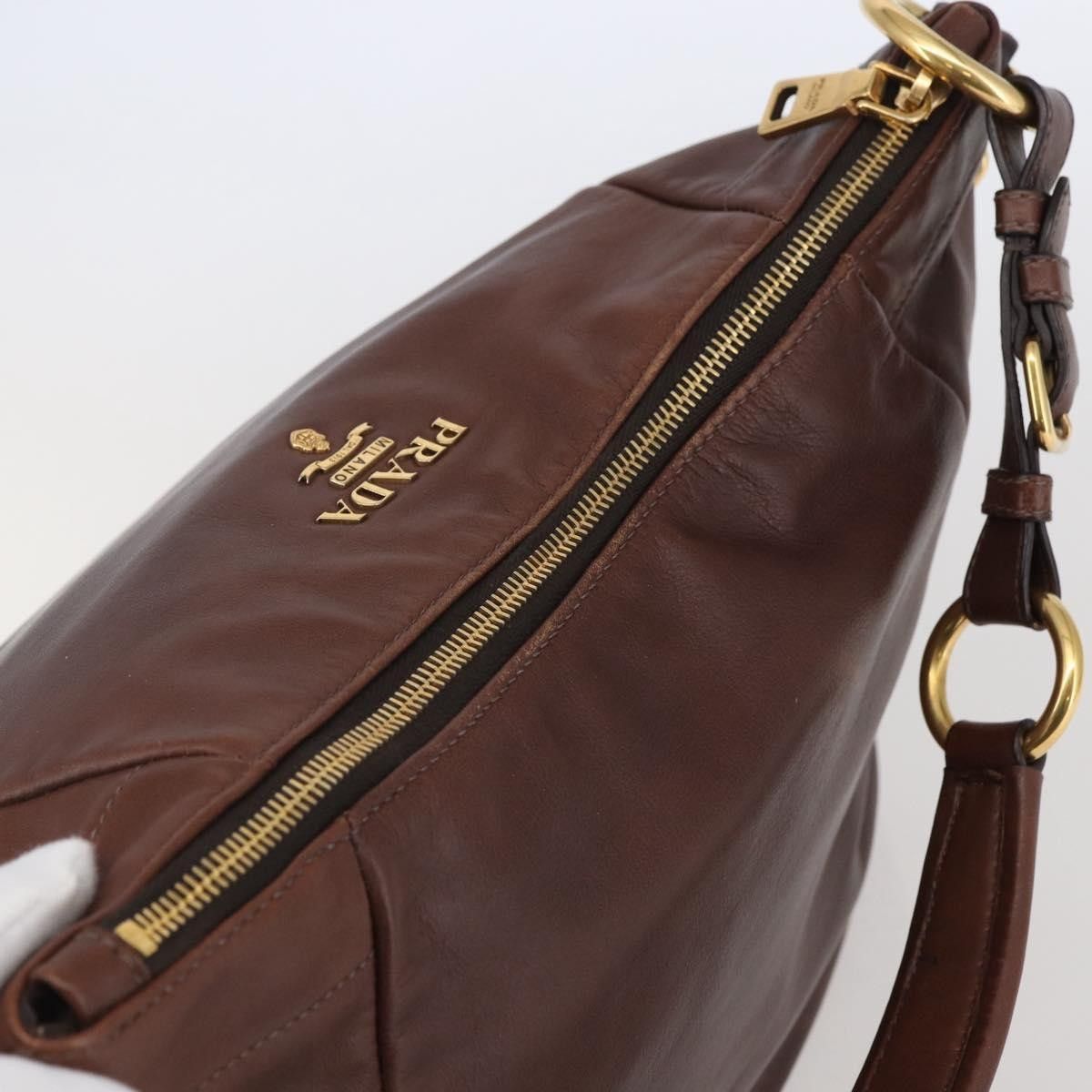 Prada Prada Zip Top Hobo Vitello Daino Size ONE SIZE - 16 Thumbnail